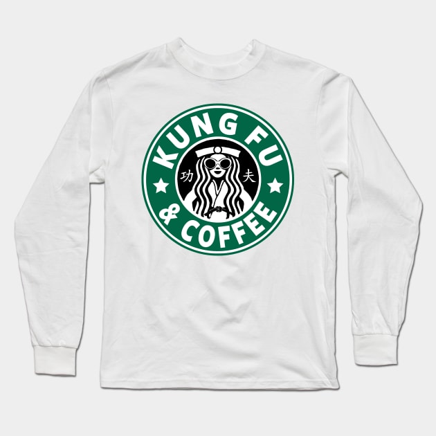 KUNG FU AND COFFEE - KUNG FU Long Sleeve T-Shirt by ShirtFace